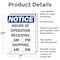 Signmission Hours Of Operation Receiving _, 7 in W x Rectangle, Aluminum OS-2PACK-NS-A-710-V-13546 - alternate 2